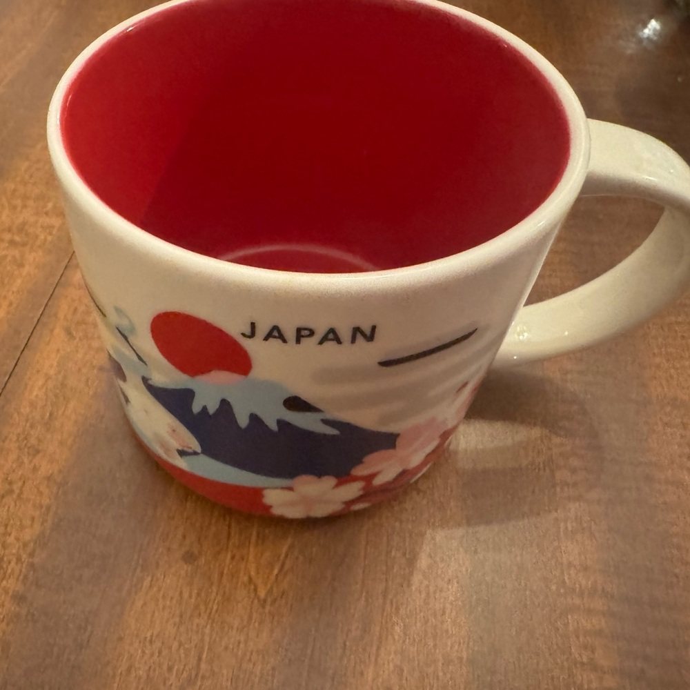Starbucks You are Here Collection - Japan Themed Red and White Ceramic Mug